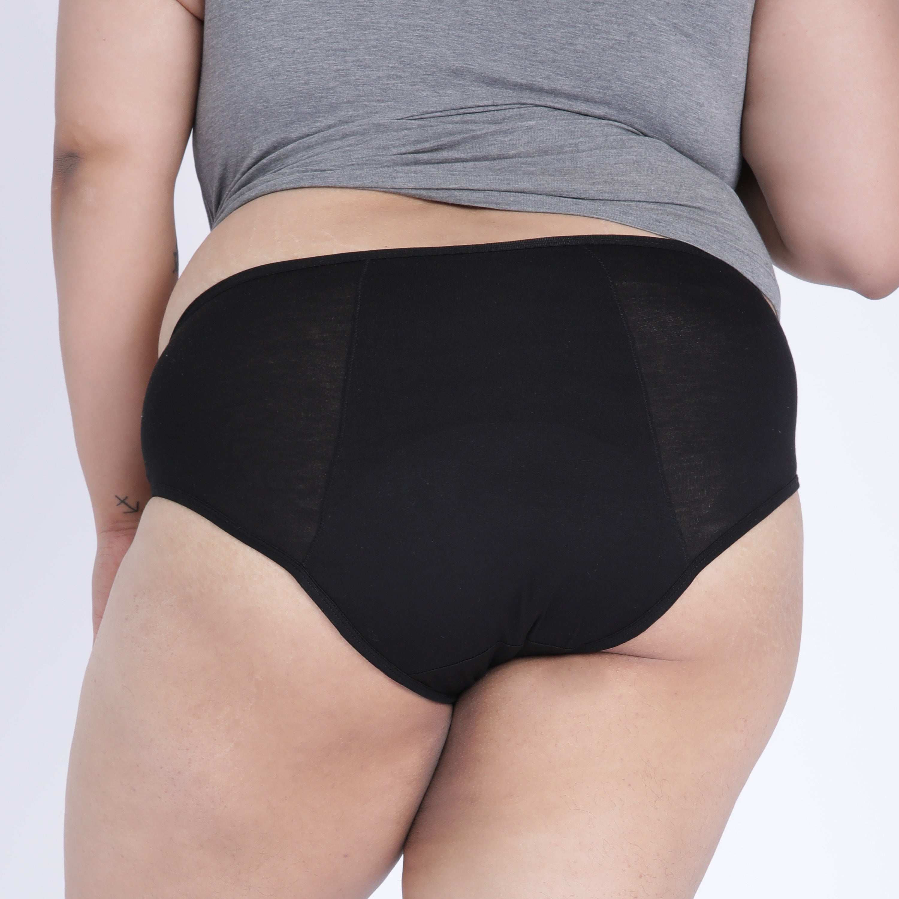 Bamboo Modal Heavy flow Period Panty For Women's photograph that's made with an innovative bamboo and organic cotton fabric from Lavos Performance, a carbon neutral eco-fashion company. 