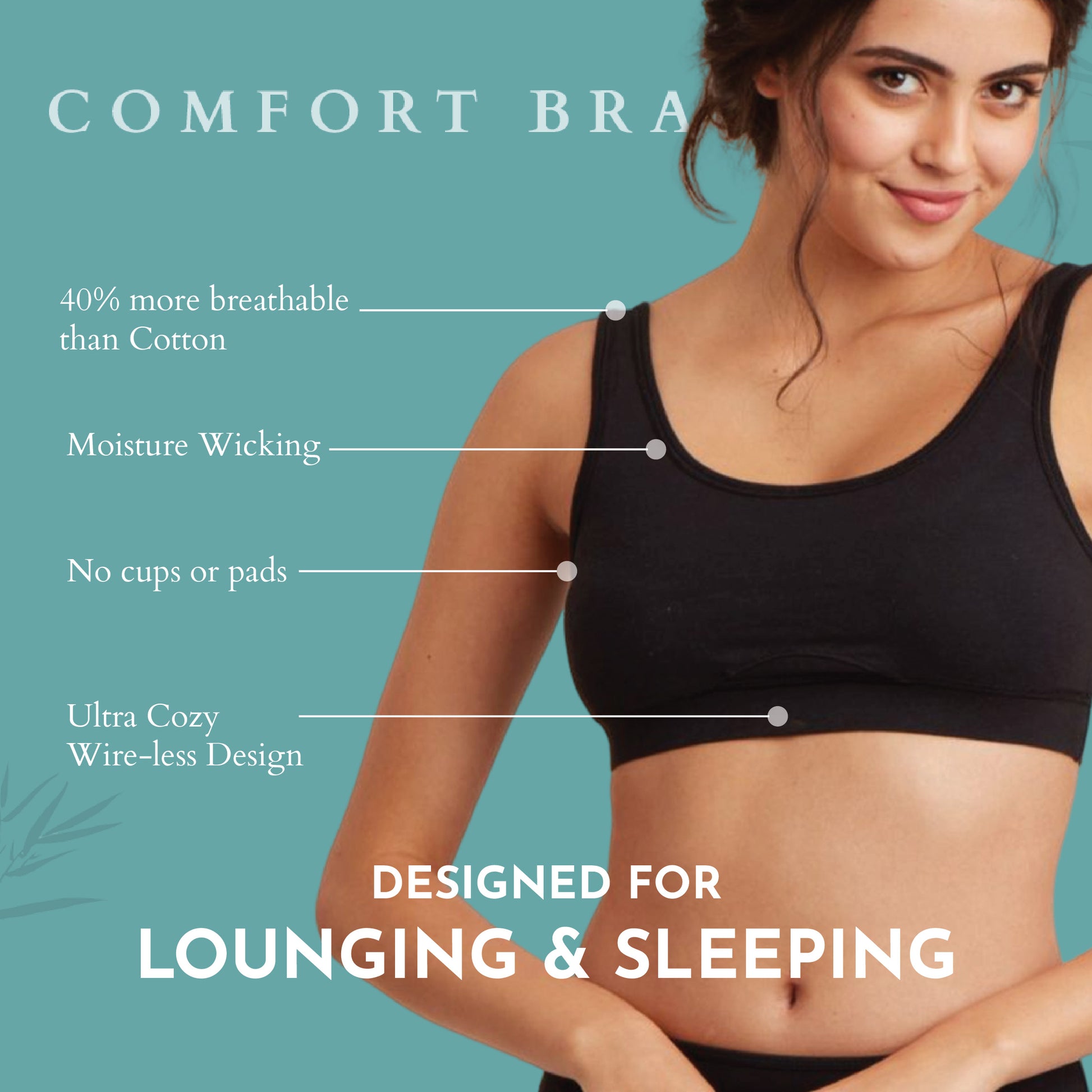 Comfortable cotton sleep bra In Various Designs 