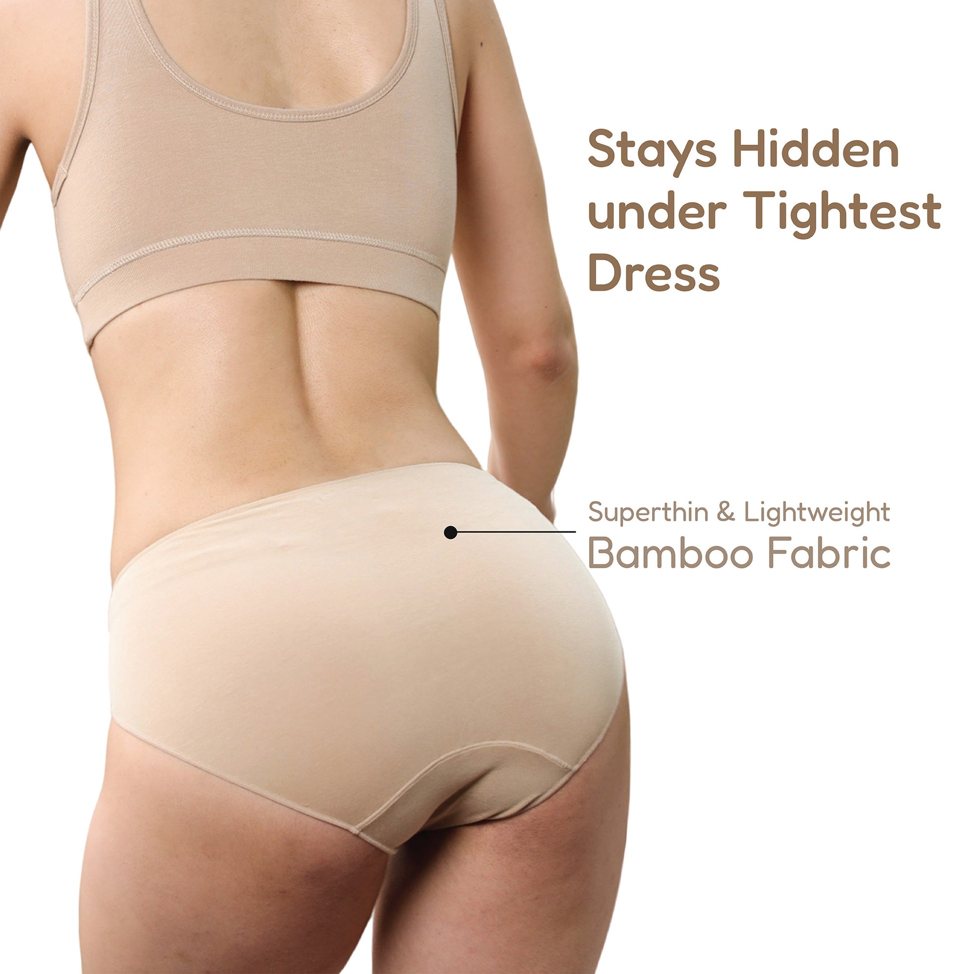 Buy LavosBamboo Cotton Panties for Women, Comfortable Soft Mid-Waist  Hipster Panty with Thin Inner Elastic, Anti-Bacterial Odour Free Underwear  for Womens, Seamless No Visible Briefs for Ladies Online at desertcartINDIA