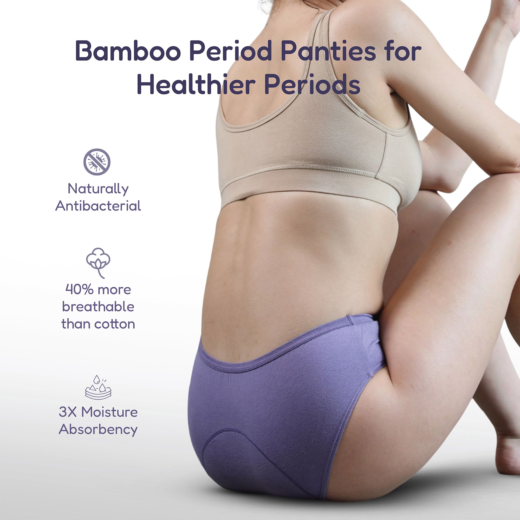 Buy Lavos Women's Cotton Period Panty Hipster Leak Proof Underwear